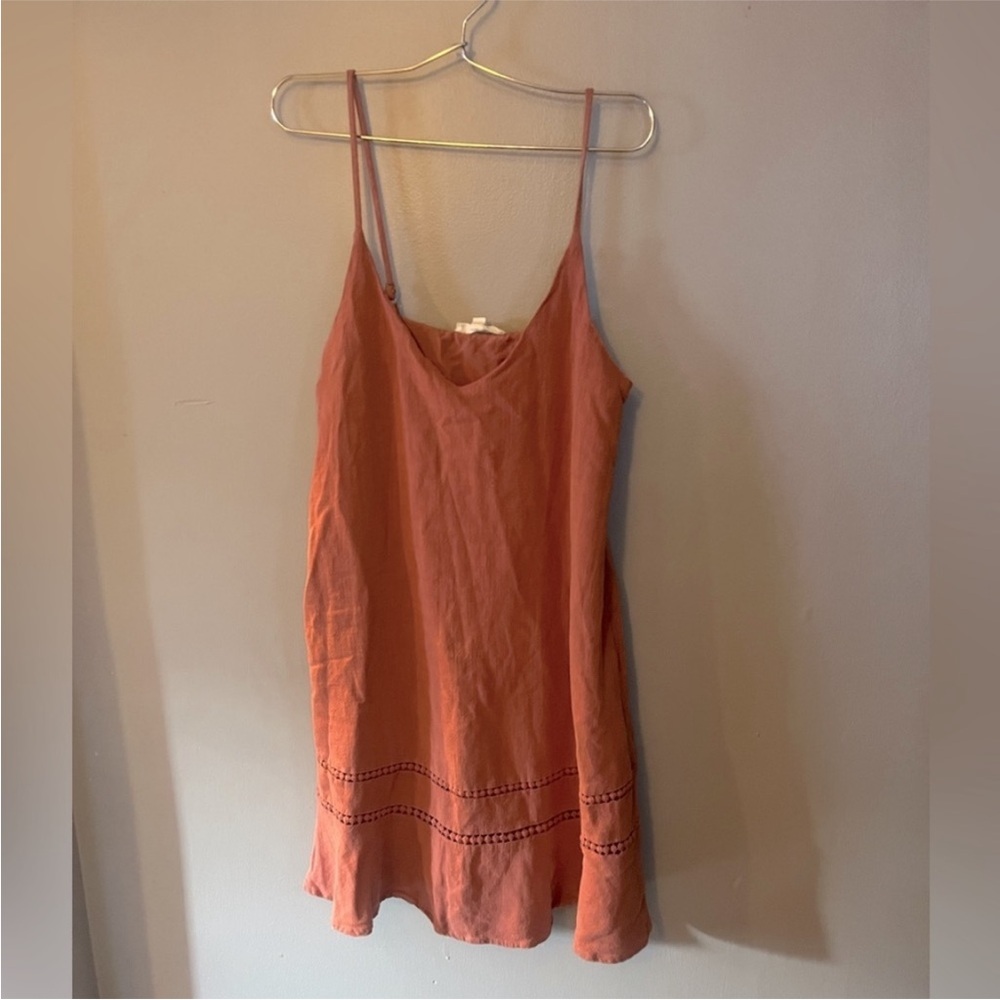 La Hearts Terracotta Mini Dress